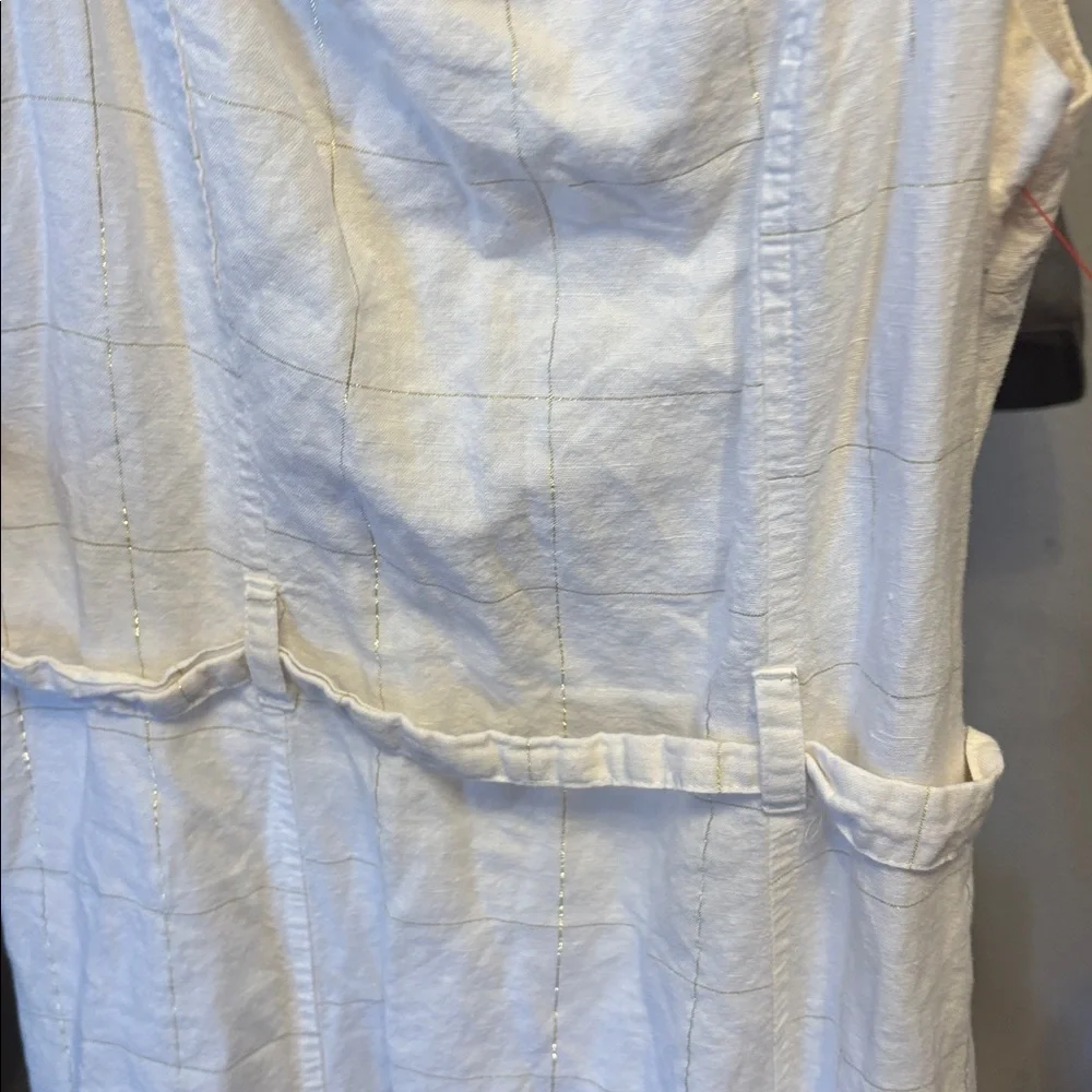 Liz Claiborne White Sleeveless Maxi Dress - Picture 3 of 3
